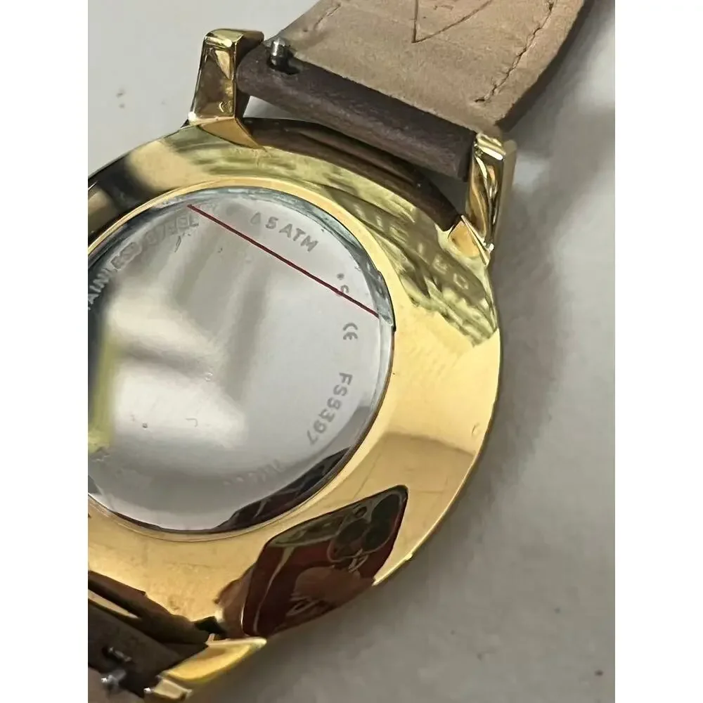 Fossil FS5397 Minimalist Gold Tone Men's Quartz Wristwatch